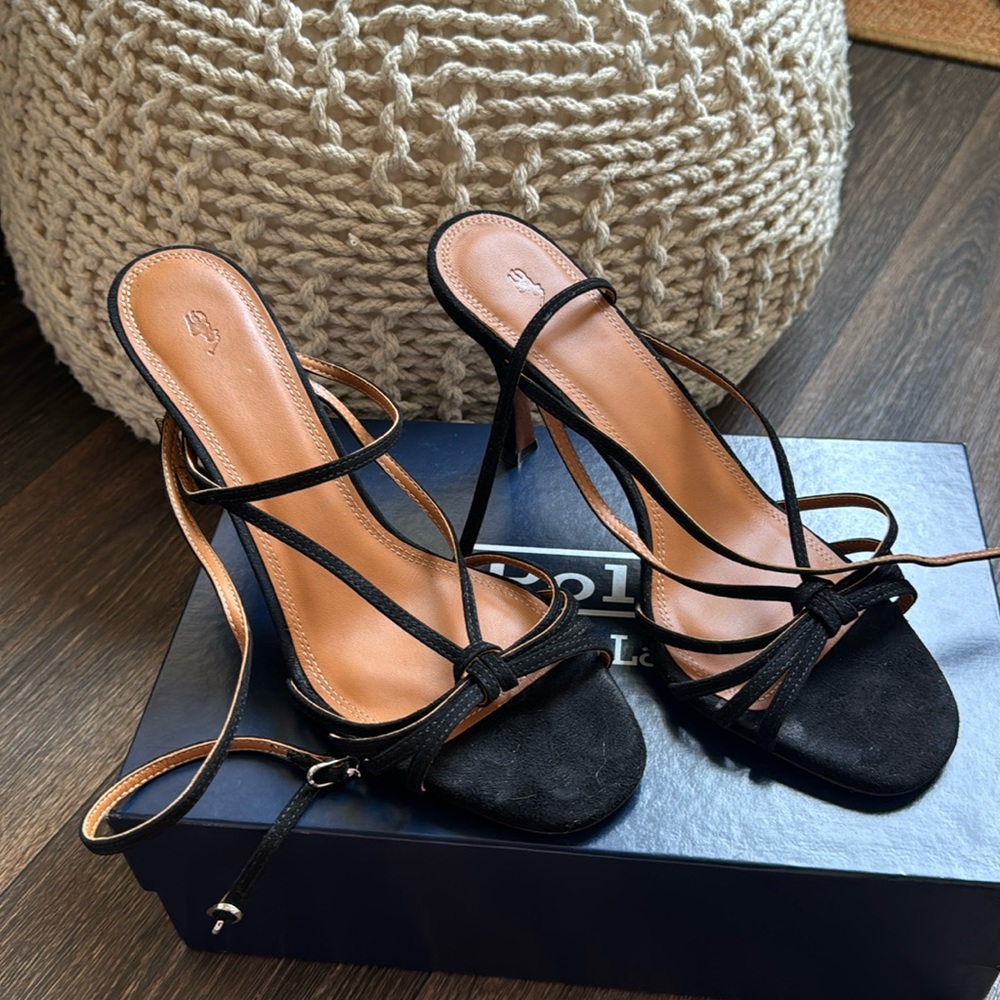 Polo By Ralph Lauren Black 85mm Heels